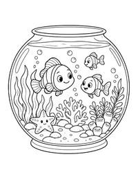Fish Bowl Ocean coloring page