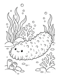 Sea Cucumber coloring page
