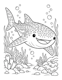 Whale Shark coloring page