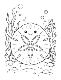 Sand Dollar coloring page