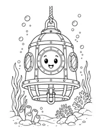 Diving Bell coloring page